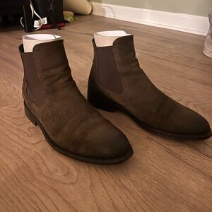 Thursday Boot Company Dark Brown Suede Chelsea Boots